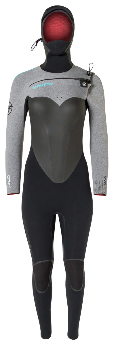 Hyperflex Vyrl CRYO Women's Frontzip Hooded Fullsuit - 6/5mm Winter Wetsuit