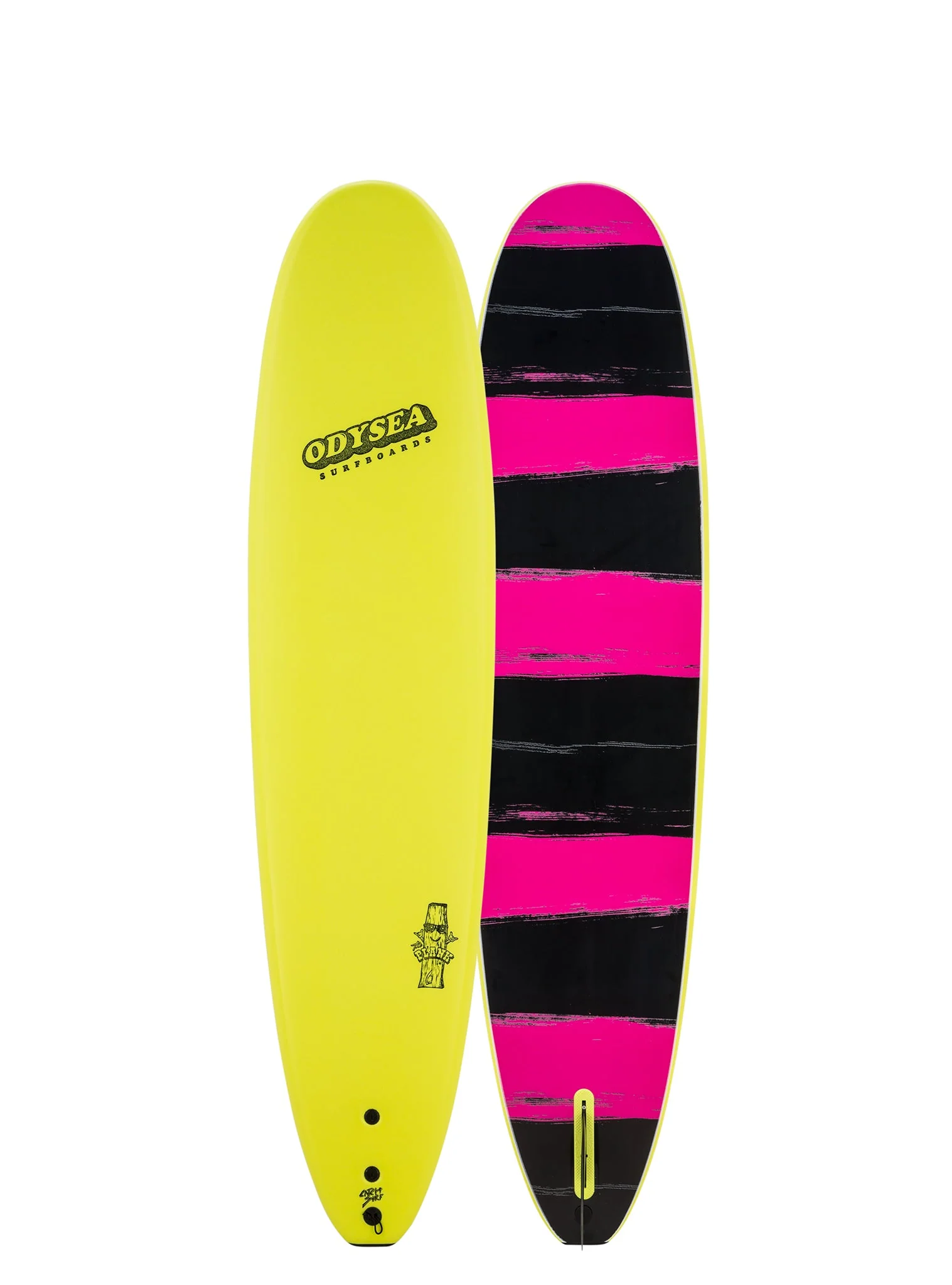 Odysea 8'0" PLANK SINGLE FIN - Electric Lemon