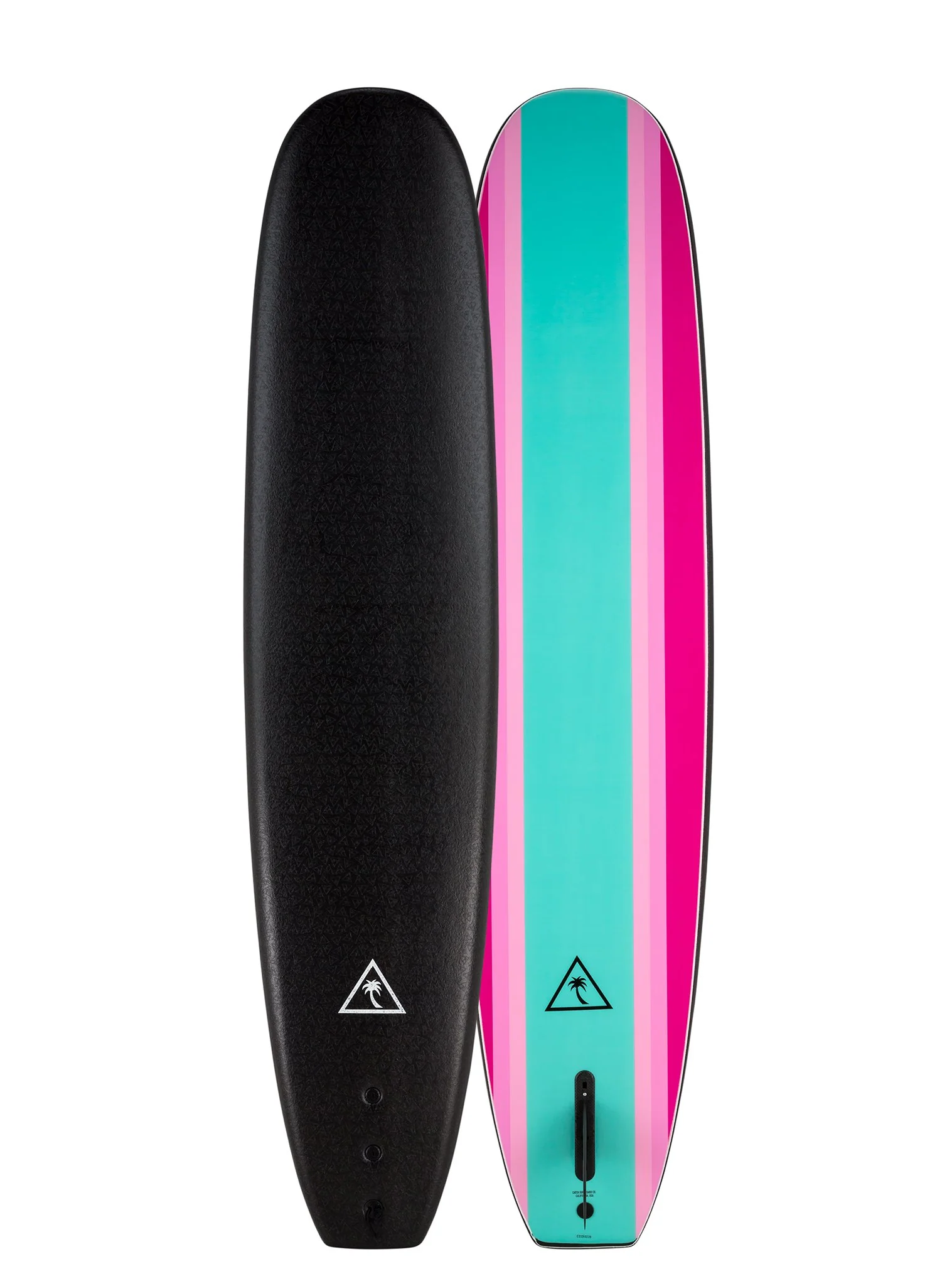 Catch Surf Heritage 8'6'' Noserider (Single Fin) - Black/Turquoise